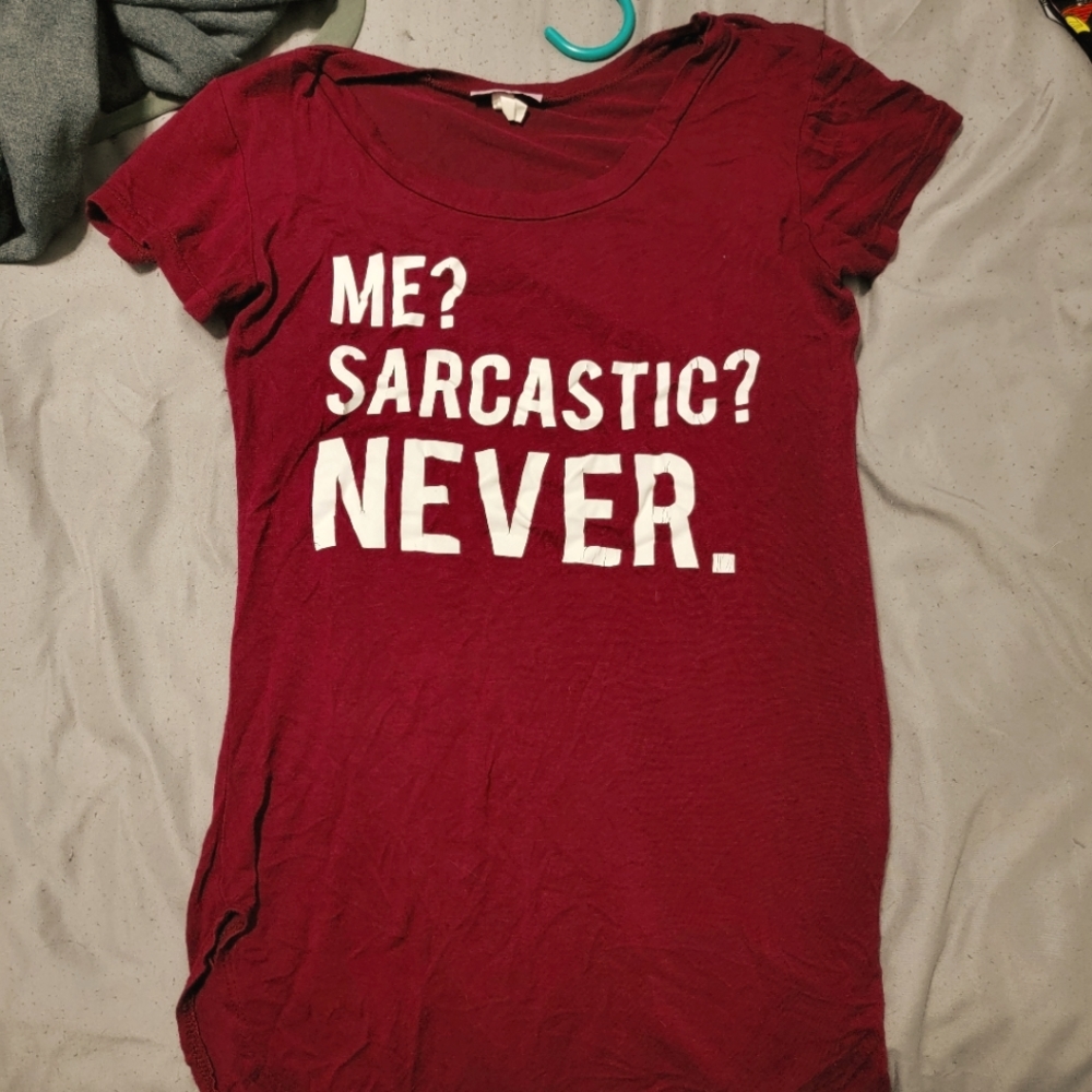Maroon long t-shirt